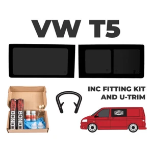 Transporter T5-T6.1 Driver Sliding Passenger Fixed Window & Kit 03-Current - Picture 1 of 1