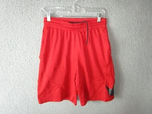 NIKE YOUTH BOYS BASKETBALL TRAINING SHORTS RED BLACK LARGE USED POLYESTER - Picture 1 of 3