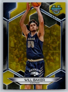 Will Baker 2023-24 Bowman Best University Yellow Refractor /75 #61 Nevada - Picture 1 of 2