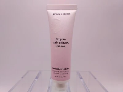 GRACE & STELLA Lavender Lotion 1oz,  Calming and Moisturizing, New, Sealed - Image 1 of 4