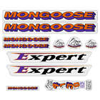 Mongoose - 1994 Expert - For Chrome Frame Decal Set - Old School Bmx