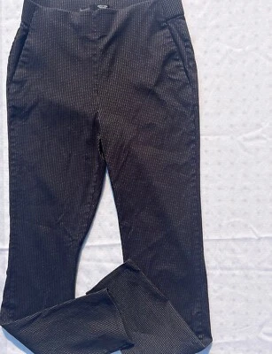 Pantalones elásticos Vera Wang negros talla pequeña Foto 1 de 4