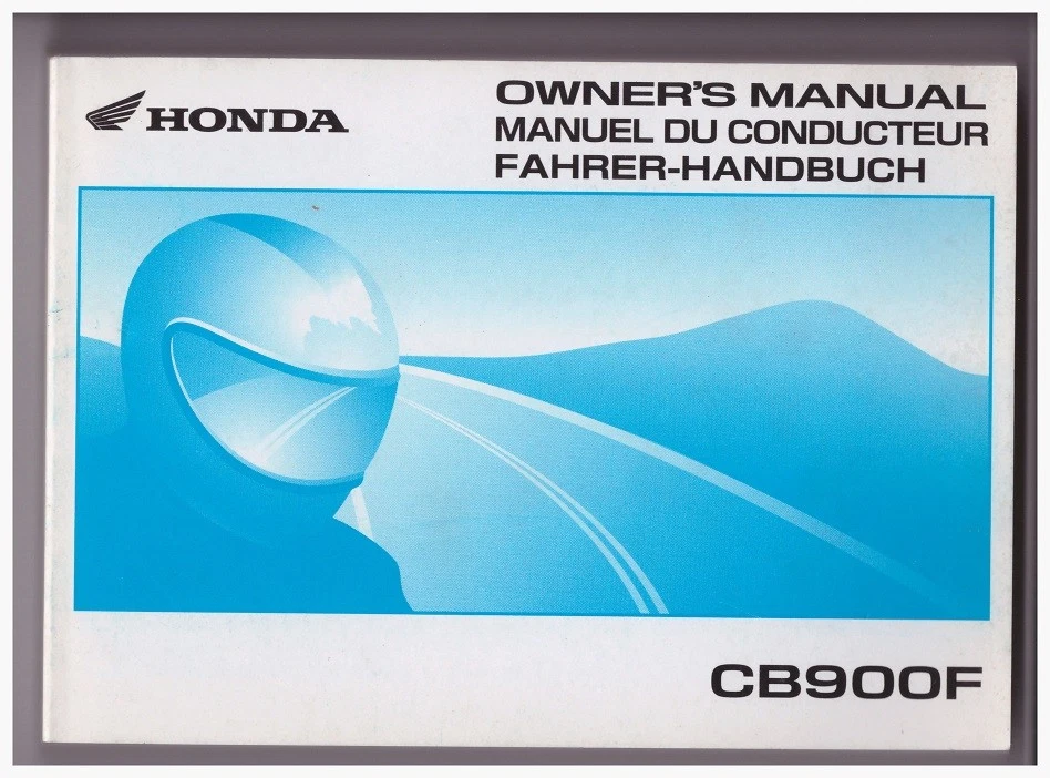 Owner's Manual - Manuel Du Conducteur - Honda CB900F Hornet Edición Date 2001 - Imagen 1 de 1