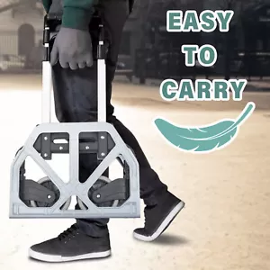 75kg Aluminium Sackkarre Transportkarre Klappbar Sackkarre Handkarre 63-90-100cm - Bild 1 von 13