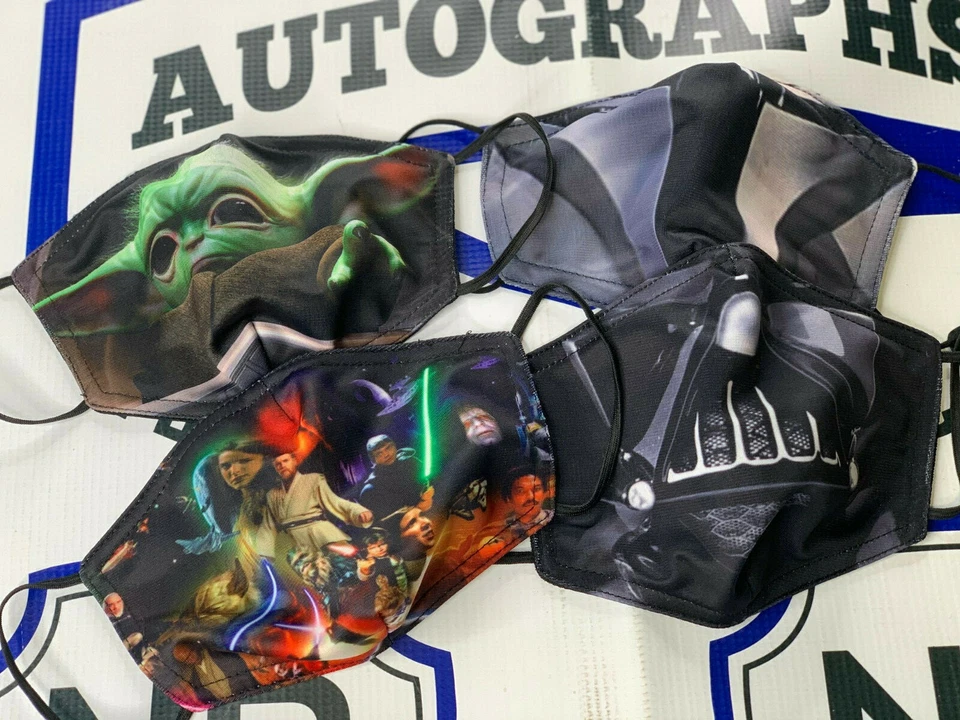 Lote de mascarillas faciales Star Wars Mandolorian Baby Yoda Darth Vader Foto 1 de 1