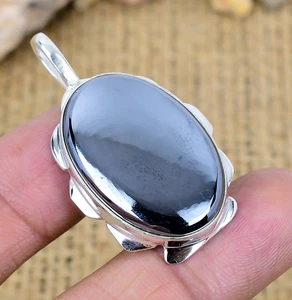 Shungite Gemstone Handmade 925 Sterling Silver Pendant Wedding Jewelry For Gift - Picture 1 of 4