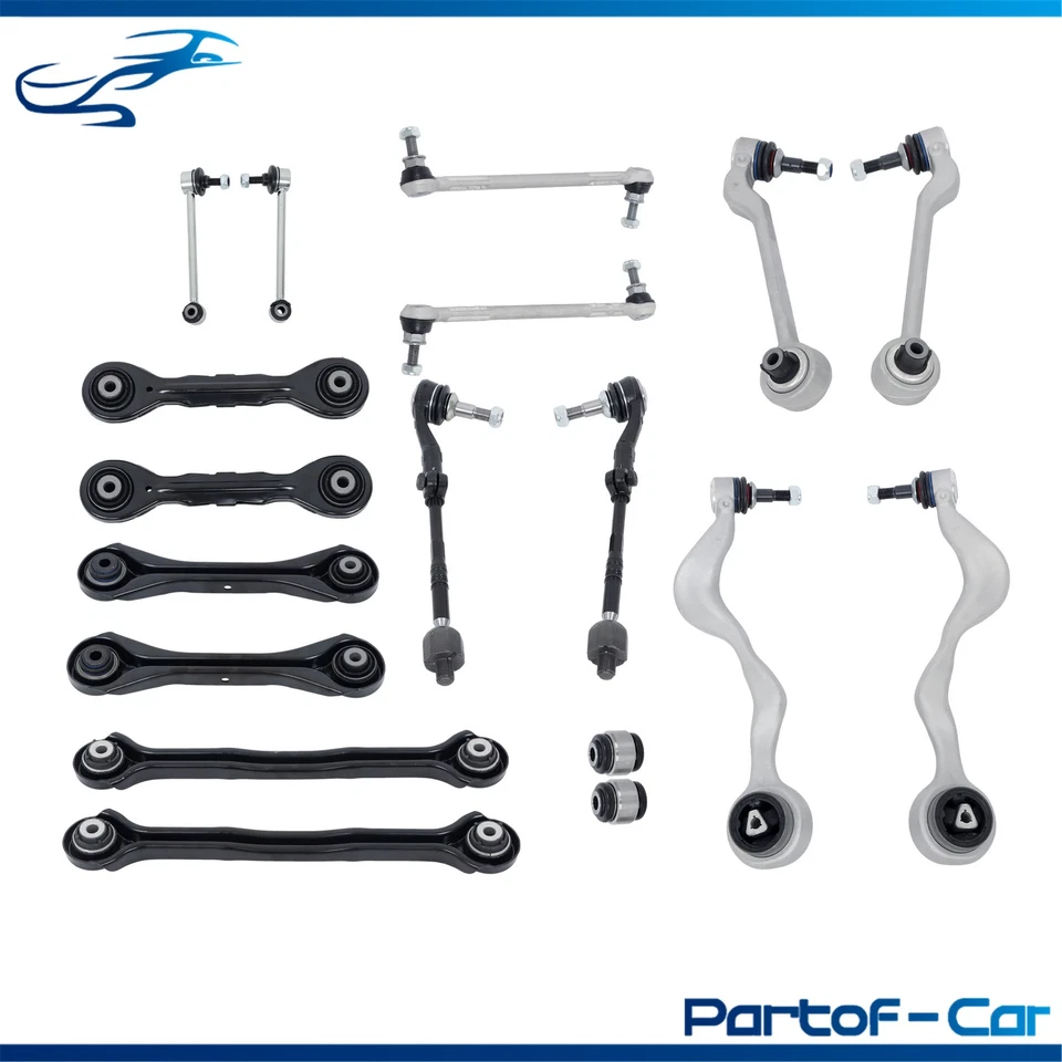 Kit de suspensión de eslabones de barra estabilizadora brazo de control delantero trasero 18 piezas para BMW 335d 2009-2010 Foto 1 de 4