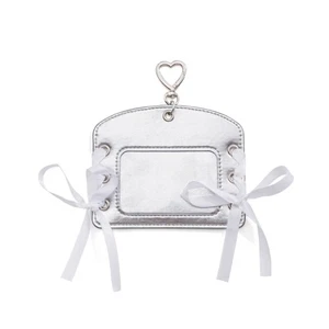 Fashionable Bows Accent Card Case Compact Lightweight PU Photocard Holder - Picture 1 of 12