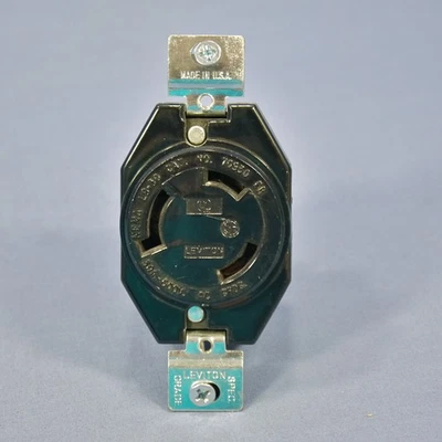 Leviton Turn Twist Locking Receptacle Outlet NEMA L9-30R 30A 600V Bulk 70930-FR - Image 1 of 4