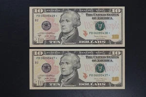 USA 2017A two $10 replacement STAR note in gem-UNC condition (k286) - Picture 1 of 5