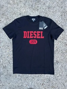 DIESEL T-Diegor 1-AT-Shirt Men's t-Shirst Size M Black/Red NEW w/Tags - Picture 1 of 6