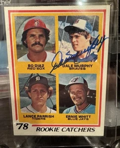 1978 Topps SIGNED Dale Murphy / Parrish #798 RC MINT AUTO  ROOKIE PHOTO MATCHED - Picture 1 of 9