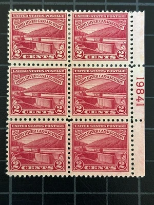 US Stamps-SC# 681 - Plate Block Of 6 - MH - SCV = $12.50 - Image 1 of 2