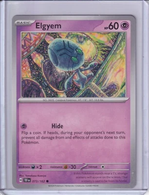 Pokemon TCG:Elgyem Common SV05: Temporal Forces 073/162 NM - Image 1 of 2