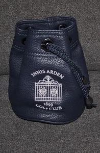 NEW PRG GOLF Embroidered Vinyl Valuables Pouch Bag INNIS ARDEN GOLF CLUB Blue - Picture 1 of 4