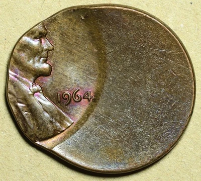 1964 Lincoln Cent 60% Off-Center GEM BU Toned No Reserve - Image 1 of 2