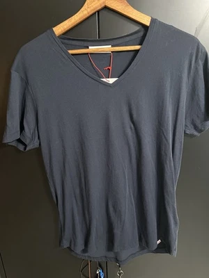 Camiseta Orlebar Marrón OB-V Manga Corta Azul Marino Talla Mediana Nueva con Etiquetas Foto 1 de 4