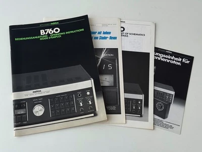 Revox B 760 Tuner Operating Instructions / Bedienungsanleitung / Mode d'emploi - image 1 of 4