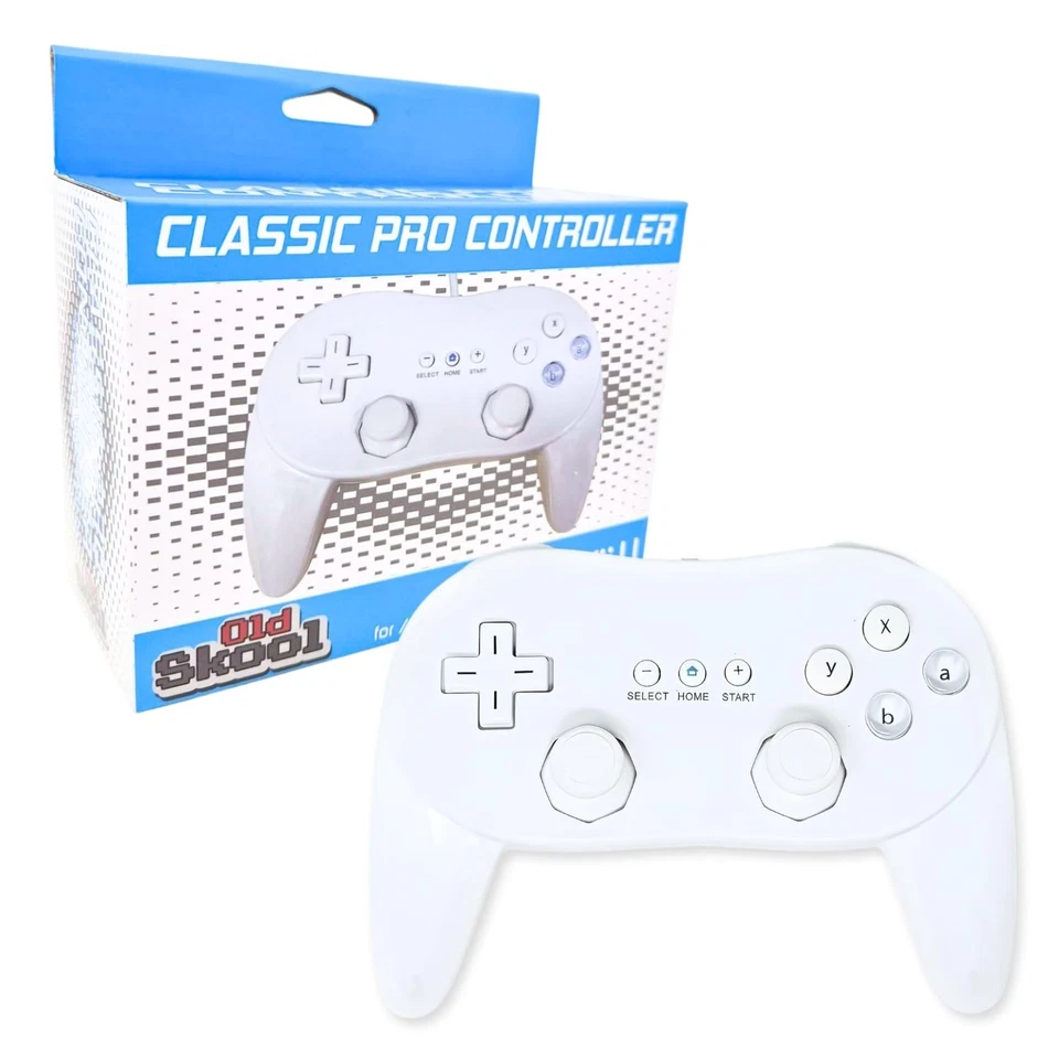 Official Genuine Nintendo Wii White Classic Pro Controller OEM