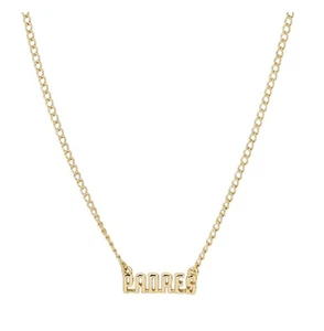 Bijoux Sport by Luv Aj MLB Gold Plated Brass Nameplate Necklace San Diego Padres - Picture 1 of 1