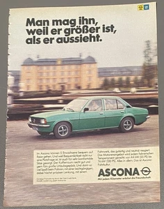 Anuncio/publicidad A5: Opel Ascona B 1979 (WA475) - Imagen 1 de 1