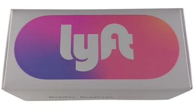 Lyft Glow Purple Pink Mustache Original Official Lyft Brand New Genuine AND Base - Image 1 of 4