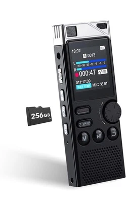 Professional 264GB WUCOTC Digital Voice Recorder, MP3 Player, 18000 Hours NEW