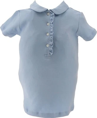 Uniforme de niña Lands' End con volantes cuello Peter Pan azul XL NUEVO SIN ETIQUETAS (539) Foto 1 de 4