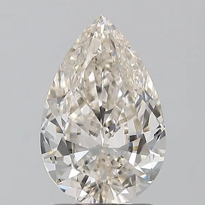 Pear Cut 1.49 Carat Cert. AGI Natural Mined Diamond Loose I color VS1 clarity - Picture 1 of 2