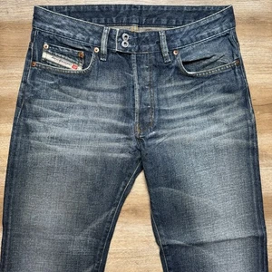 Diesel Jeans Herren 30x27 blau Rabox Relaxed gerades Bein Knopfleiste Italien dunkel Y2K - Bild 1 von 15