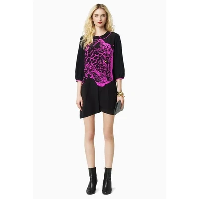 Mini Vestido Runway Juicy Couture Resort 2013 100% Seda Leopardo Talla 2 Y2K Foto 1 de 4