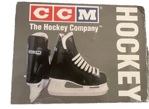 PATINES DE HOCKEY SOBRE HIELO CCM RAPIDE 102, negros, juveniles talla 13, ¡nuevos en caja original! ¡BONITO! - Imagen 1 de 9