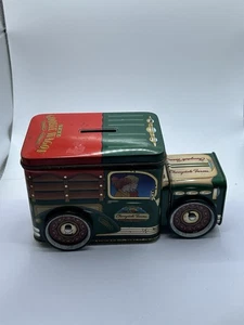Vintage Nobel Hall Cherrydale Farms The Goody Wagon Tin Truck Coin Bank - Picture 1 of 6