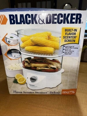 Black & Decker "Flavor Scenter Steamer Deluxe" 2 Tier Electric Food Cooker 7qt - Image 1 of 4