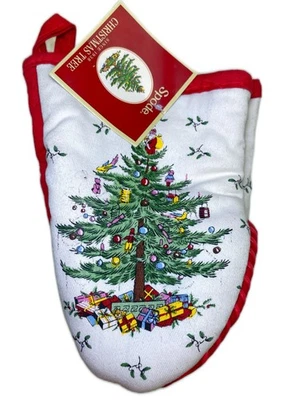 Mini guantes cortos para horno Spode árbol de Navidad agarre de silicona antideslizante Foto 1 de 4