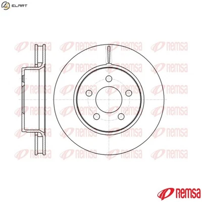 2x BRAKE DISC 61301.10 FOR DODGE JEEP ENR/ENS 2.8L 4cyl NITROEKG 3.7L 6cyl NITRO - Image 1 of 4
