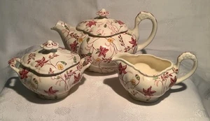Vintage Taylor Smith and Taylor Chelsea Chintz Tea Set - Teapot, Sugar, Creamer - Imagen 1 de 8