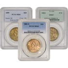 US GOLD $10 LIBERTY HEAD EAGLE PCGS MS61 RANDOM DATE AND LABEL US GOLD $10 LIBERTY HEAD EAGLE PCGS MS61 RANDOM DATE AND LABEL