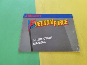 freedom force Nintendo nes Instruction Booklet Manual Only