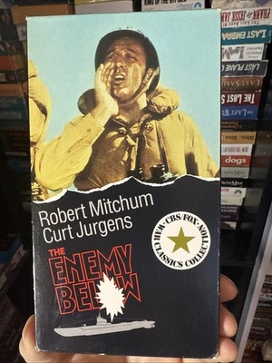The Enemy Below 1957 VHS Rare Early Release CBS FOX NON RENTAL  - Image 1 of 4