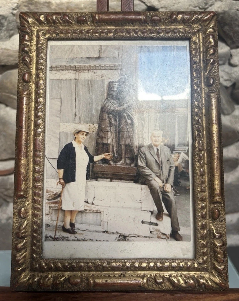 Cadre Bois Ancien Du 18 ème Sculpté Doré /wooden frame/ - Photo 1/4