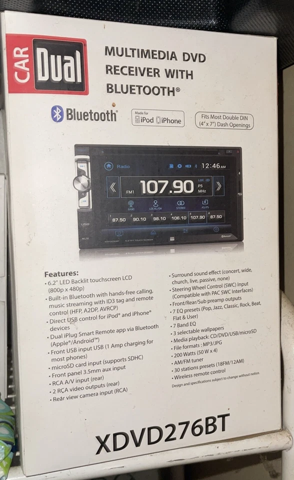 Car Dual AM/FM Digital Media Receiver With Bluetooth XDM16BT - Car Stereo - Image 1 of 1