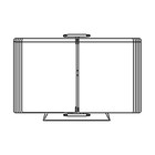 STAND ALONE POSTER FLIP DISPLAY WITH 10 PCS A3 (16.5‘‘X11.7‘‘) SHOWCARD FRAMES 