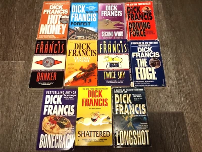 Lot of 11 Dick Francis Mystery Books Paperbacks VTG - Image 1 of 4