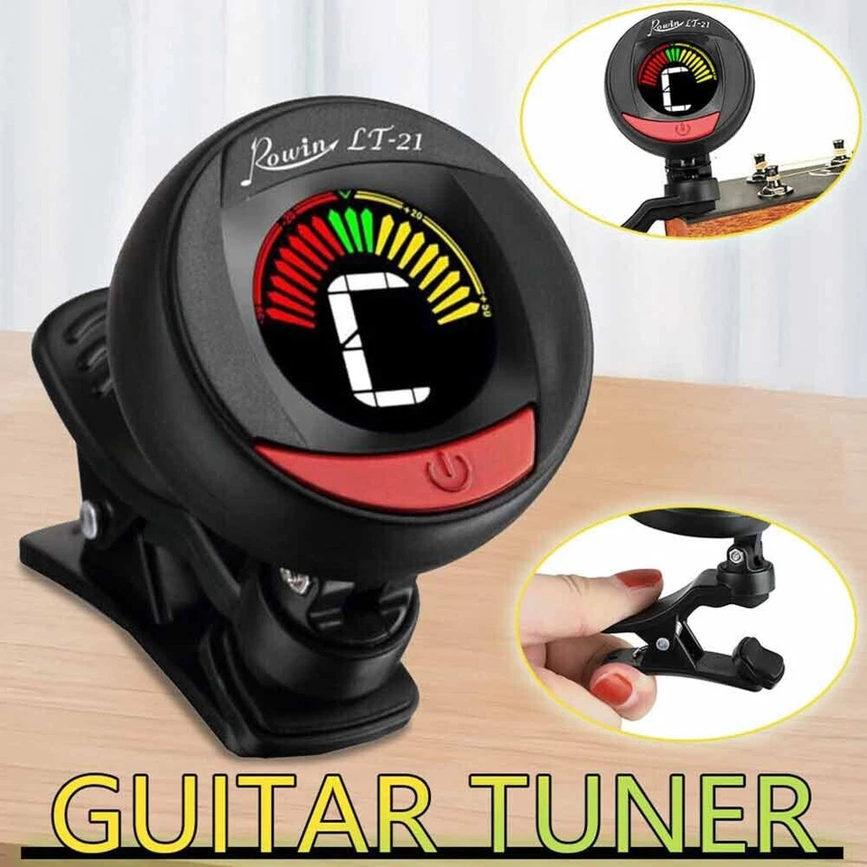 Guitar Tuner Clip On Tuner for Electric Acoustic Guitars Bass Chromatic Violin