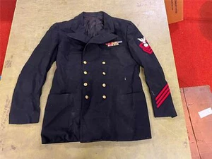 Vintage Original WWII US Navy Petty Officer Uniform Jacket Clothcraft Sz 42 Reg - Picture 1 of 17
