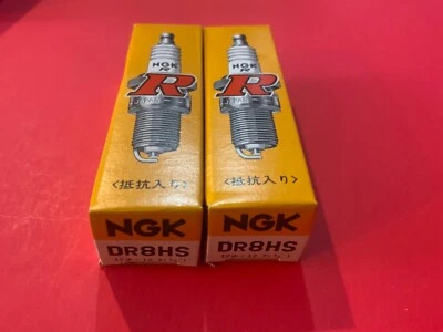 2 NGK Bujías DR8HS Stock # 5123 NUEVAS Foto 1 de 3