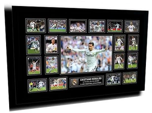 CRISTIANO RONALDO REAL MADRID SIGNED LIMITED EDITION FRAMED MEMORABILIA - Picture 1 of 4