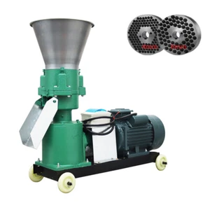 220V 3Roller Feed Pellet Mill Machine Feed Pelletizer 4mm&8mm Plates 120-150kg/h - Picture 1 of 24
