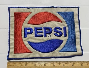 Pepsi Cola Logo groß bestickt Rücken Jacke Patch Abzeichen 8” x 5,75” - Bild 1 von 5